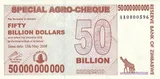 Zimbabwe banknote